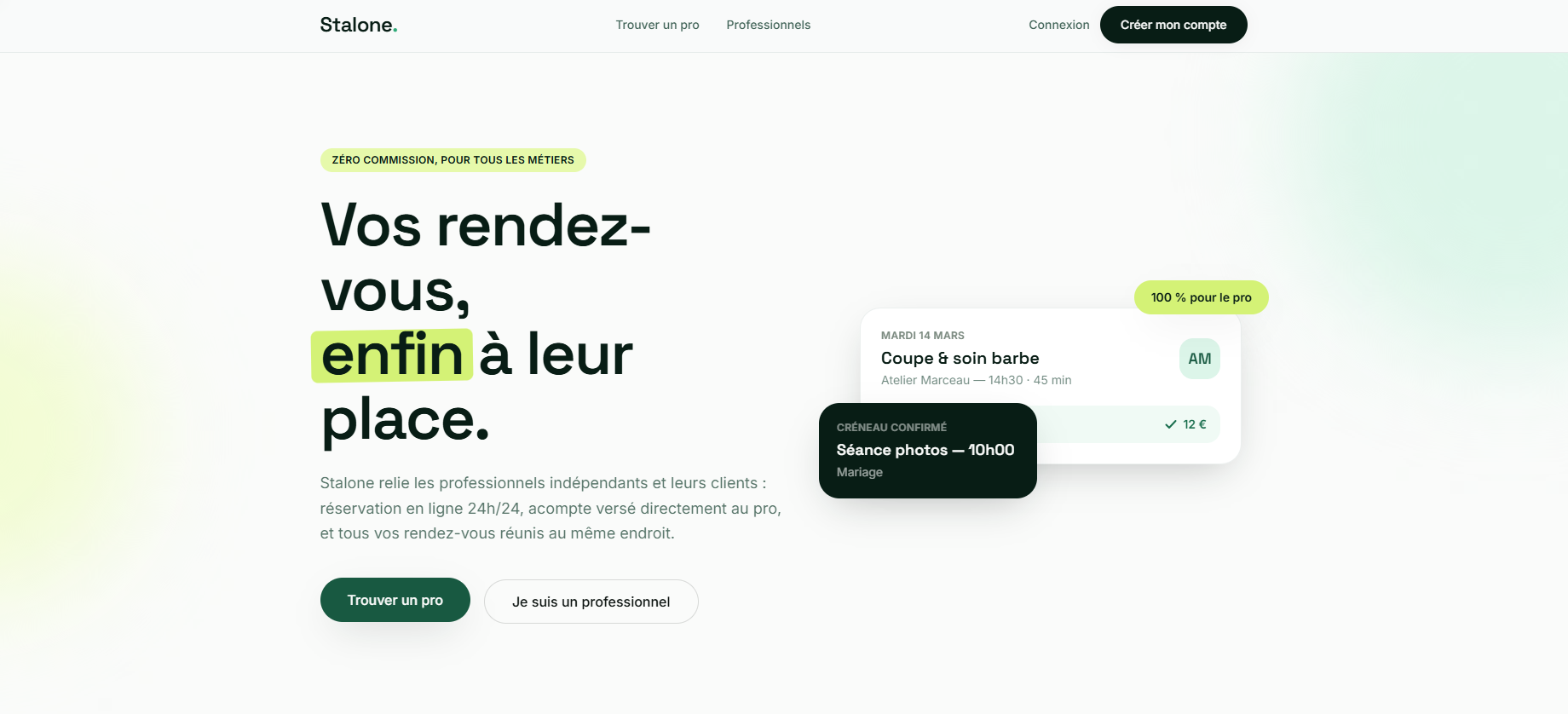 Stalone home page